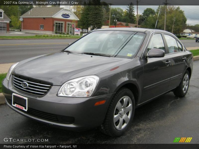 Midnight Gray Metallic / Gray 2007 Kia Optima LX