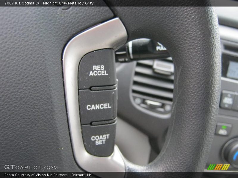 Midnight Gray Metallic / Gray 2007 Kia Optima LX