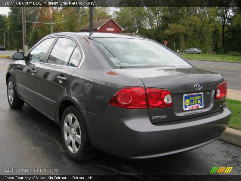 Midnight Gray Metallic / Gray 2007 Kia Optima LX