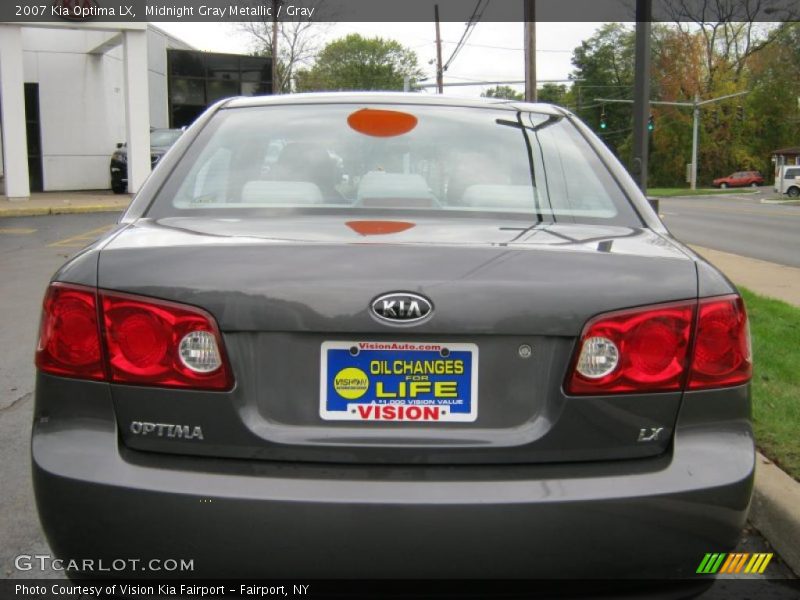 Midnight Gray Metallic / Gray 2007 Kia Optima LX