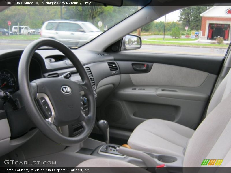 Midnight Gray Metallic / Gray 2007 Kia Optima LX