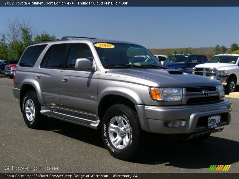 Thunder Cloud Metallic / Oak 2002 Toyota 4Runner Sport Edition 4x4