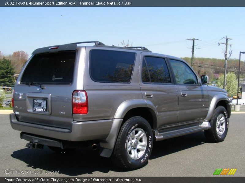 Thunder Cloud Metallic / Oak 2002 Toyota 4Runner Sport Edition 4x4