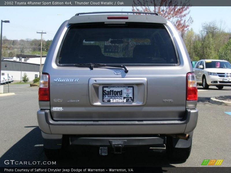 Thunder Cloud Metallic / Oak 2002 Toyota 4Runner Sport Edition 4x4