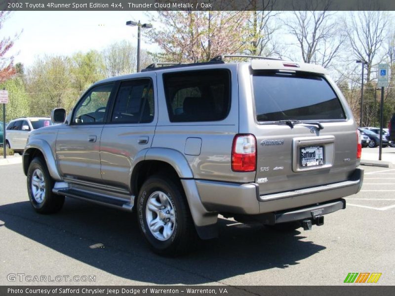 Thunder Cloud Metallic / Oak 2002 Toyota 4Runner Sport Edition 4x4