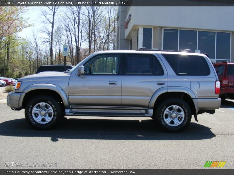 Thunder Cloud Metallic / Oak 2002 Toyota 4Runner Sport Edition 4x4