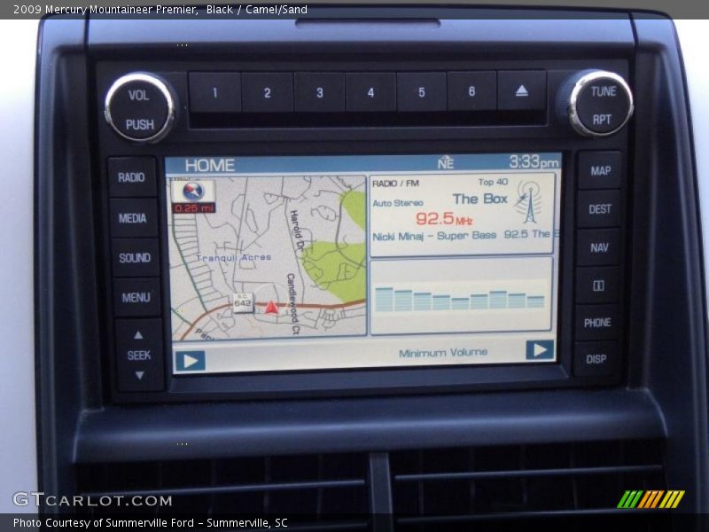 Navigation of 2009 Mountaineer Premier
