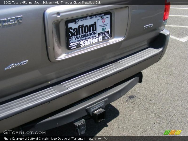 Thunder Cloud Metallic / Oak 2002 Toyota 4Runner Sport Edition 4x4
