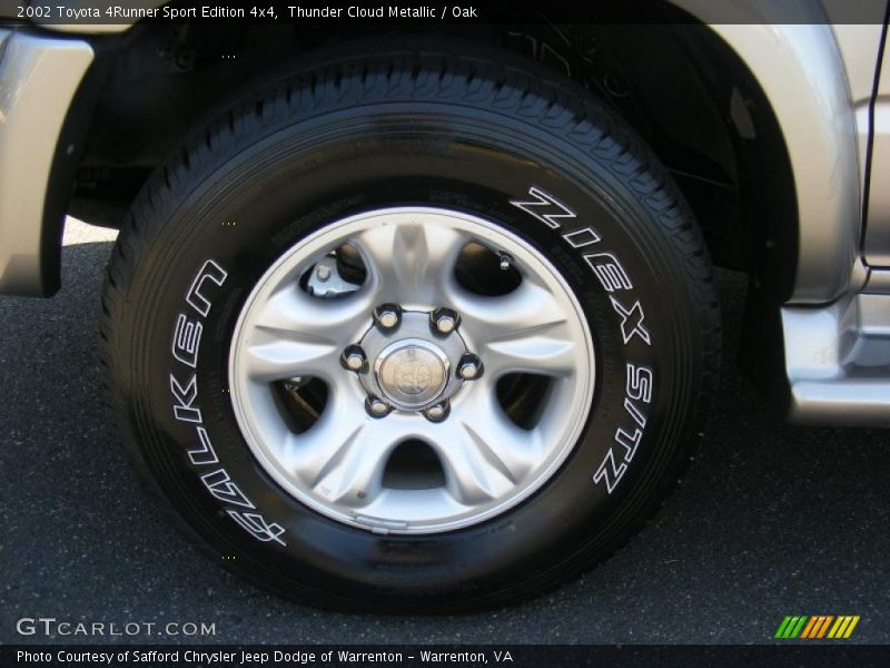 Thunder Cloud Metallic / Oak 2002 Toyota 4Runner Sport Edition 4x4