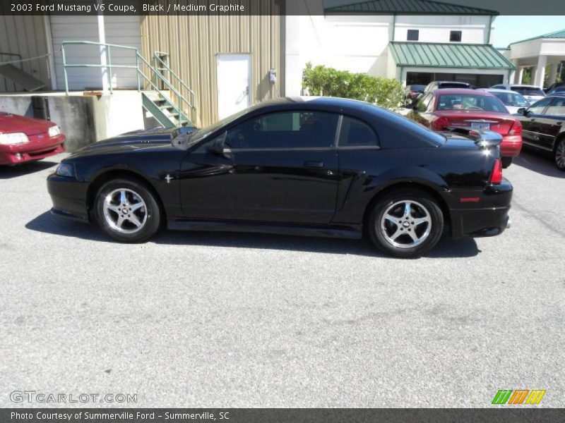 Black / Medium Graphite 2003 Ford Mustang V6 Coupe