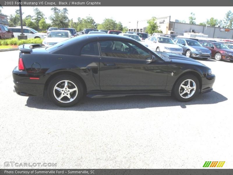 Black / Medium Graphite 2003 Ford Mustang V6 Coupe