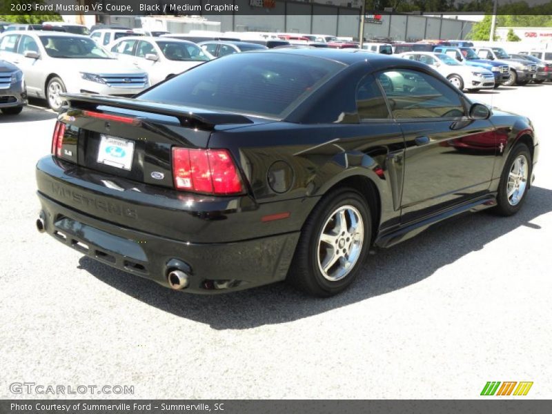 Black / Medium Graphite 2003 Ford Mustang V6 Coupe