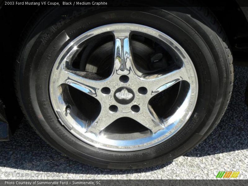 Black / Medium Graphite 2003 Ford Mustang V6 Coupe