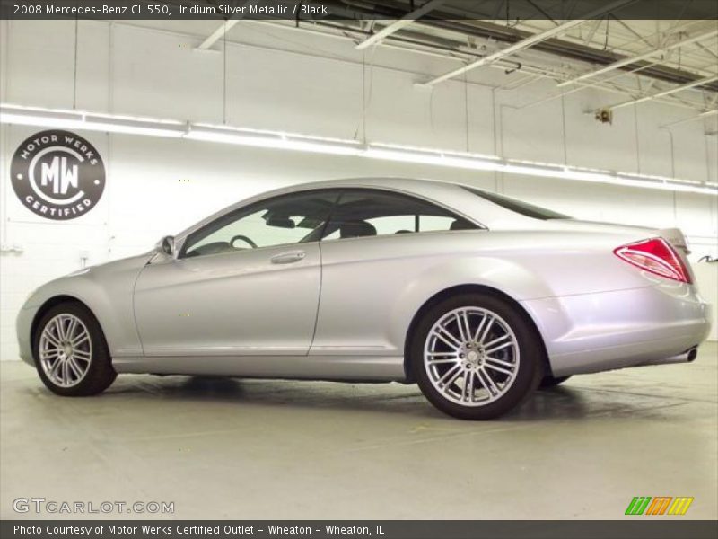 Iridium Silver Metallic / Black 2008 Mercedes-Benz CL 550