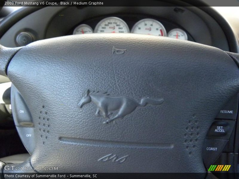 Black / Medium Graphite 2003 Ford Mustang V6 Coupe