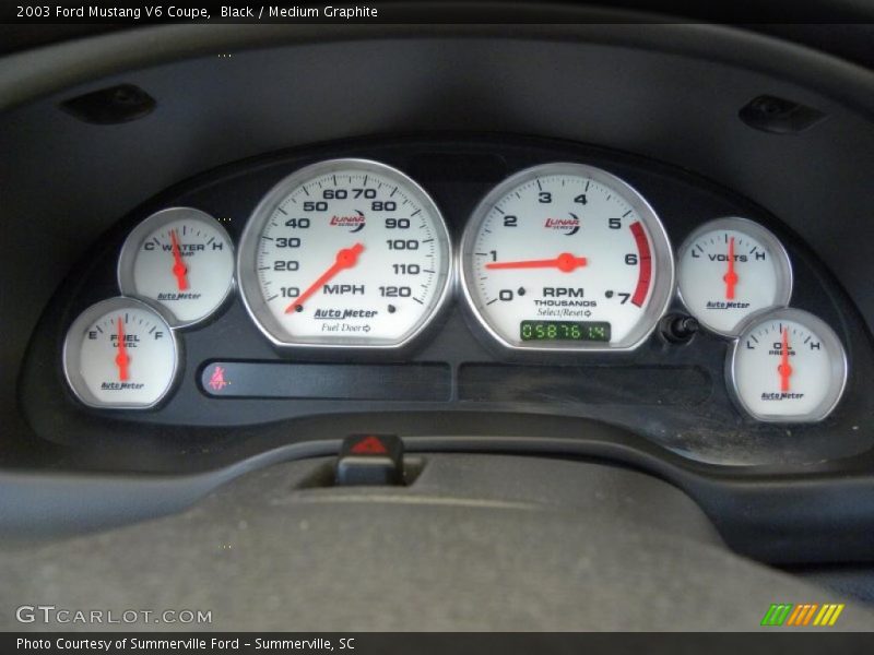 Black / Medium Graphite 2003 Ford Mustang V6 Coupe