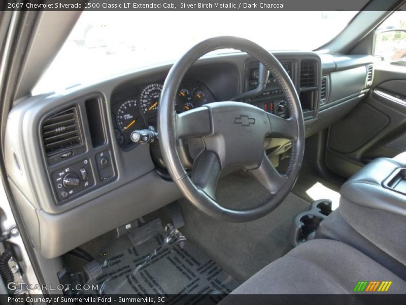 Silver Birch Metallic / Dark Charcoal 2007 Chevrolet Silverado 1500 Classic LT Extended Cab