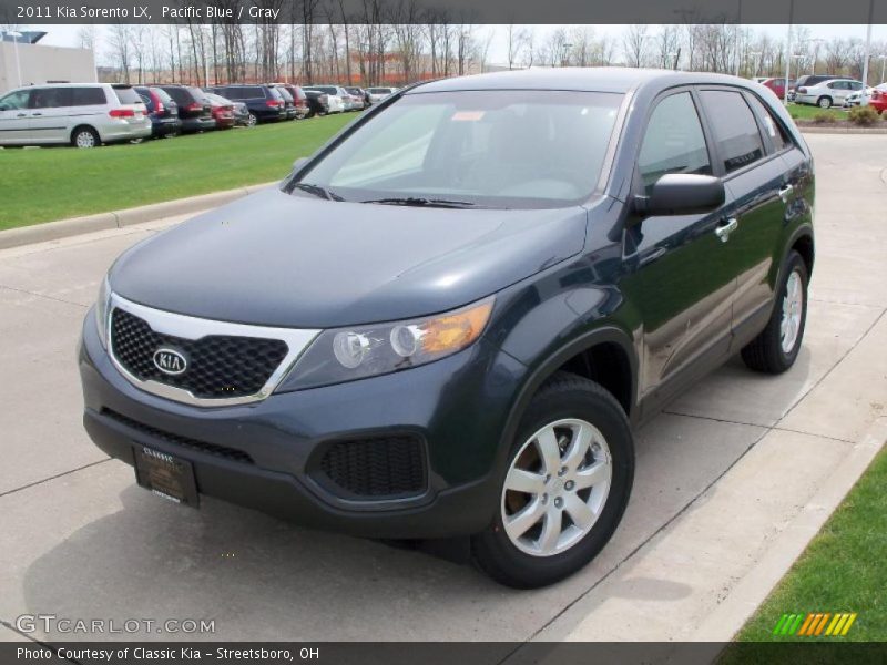 Pacific Blue / Gray 2011 Kia Sorento LX
