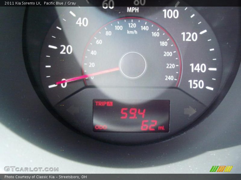 Pacific Blue / Gray 2011 Kia Sorento LX