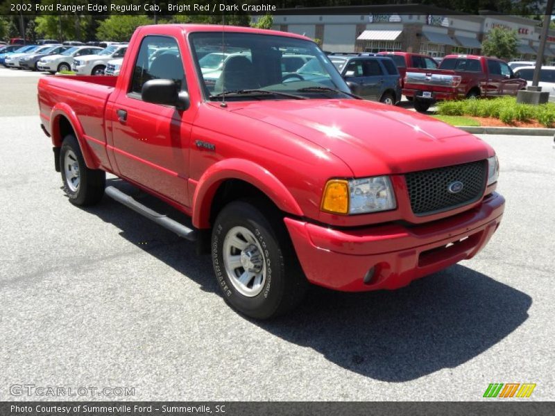 Bright Red / Dark Graphite 2002 Ford Ranger Edge Regular Cab