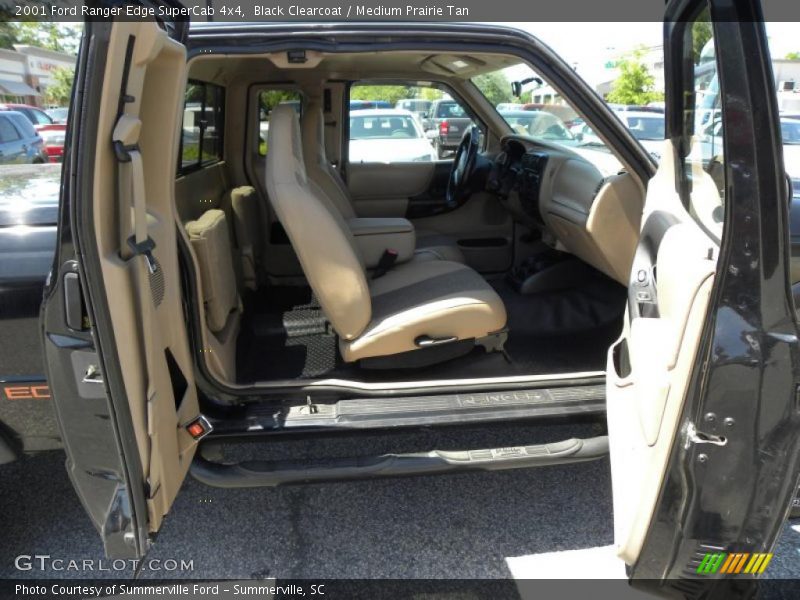Black Clearcoat / Medium Prairie Tan 2001 Ford Ranger Edge SuperCab 4x4