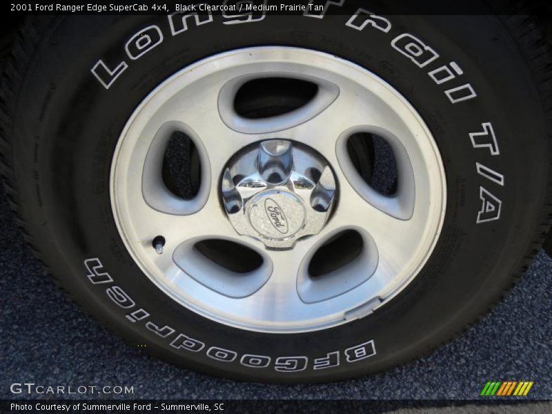 Black Clearcoat / Medium Prairie Tan 2001 Ford Ranger Edge SuperCab 4x4