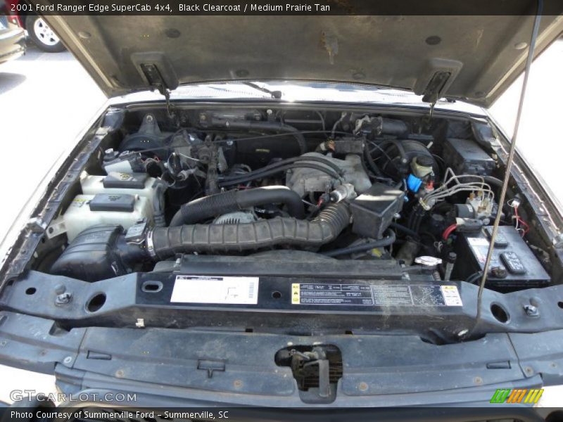 Black Clearcoat / Medium Prairie Tan 2001 Ford Ranger Edge SuperCab 4x4