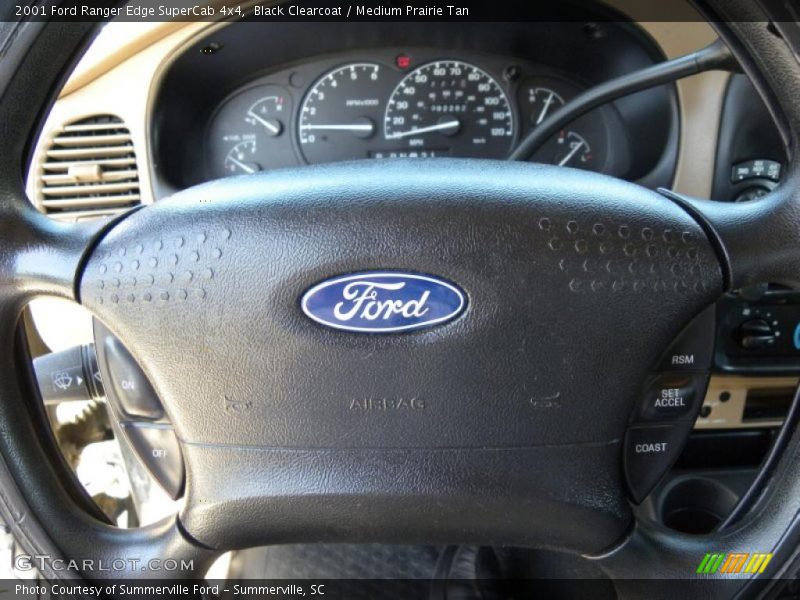 Black Clearcoat / Medium Prairie Tan 2001 Ford Ranger Edge SuperCab 4x4