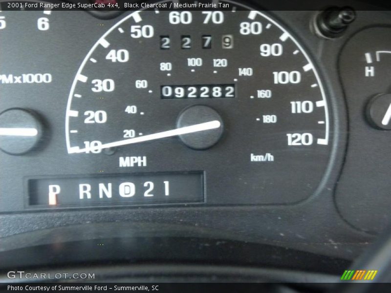 Black Clearcoat / Medium Prairie Tan 2001 Ford Ranger Edge SuperCab 4x4