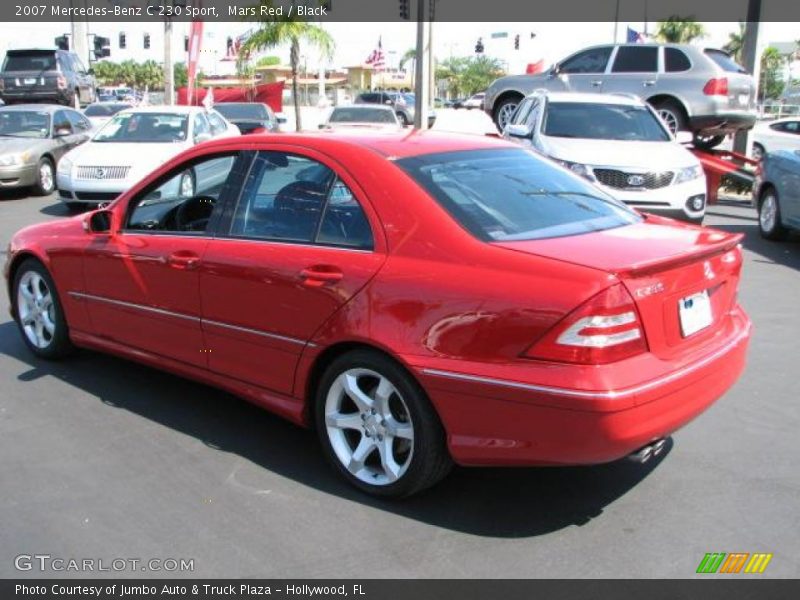 Mars Red / Black 2007 Mercedes-Benz C 230 Sport