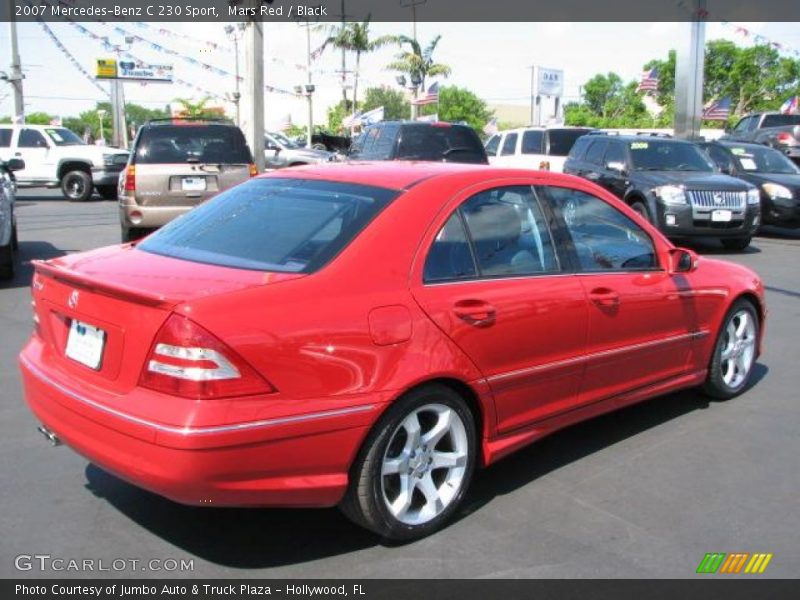 Mars Red / Black 2007 Mercedes-Benz C 230 Sport