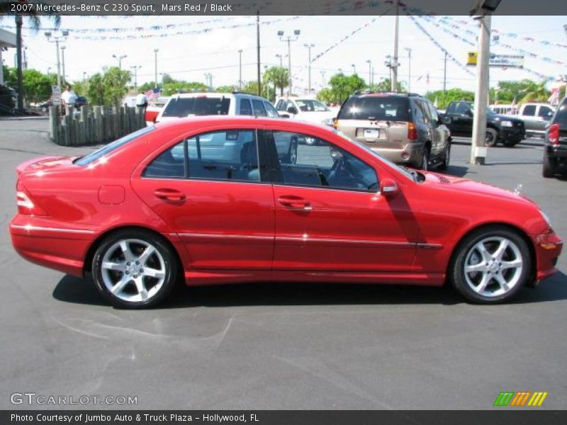 Mars Red / Black 2007 Mercedes-Benz C 230 Sport