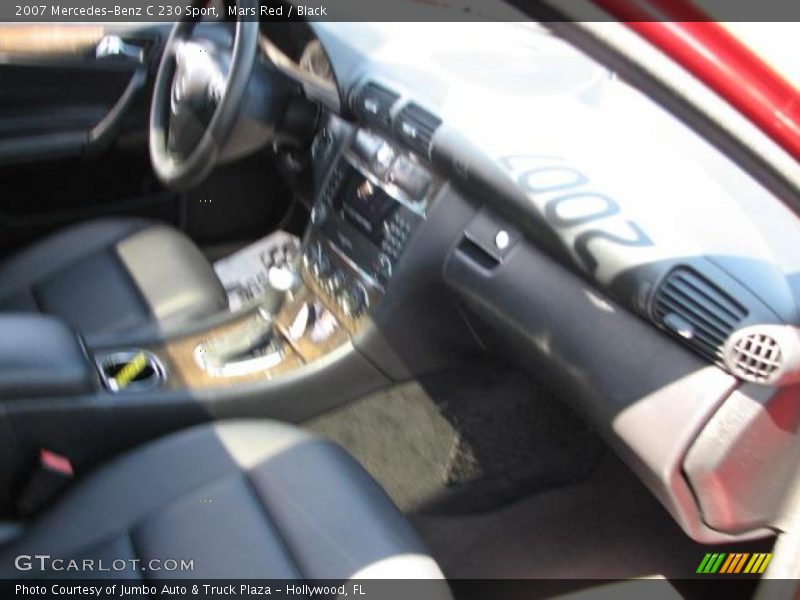 Mars Red / Black 2007 Mercedes-Benz C 230 Sport