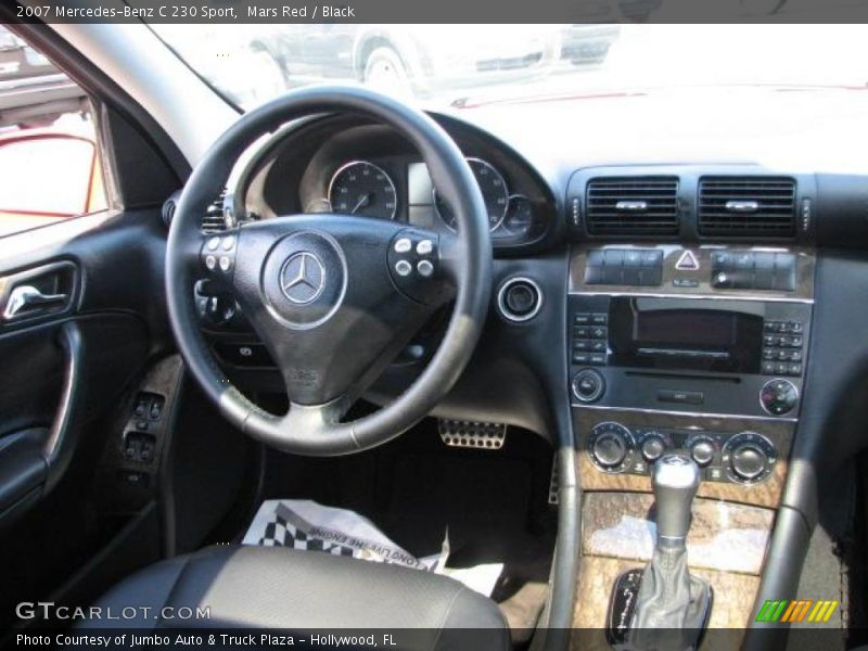 Mars Red / Black 2007 Mercedes-Benz C 230 Sport