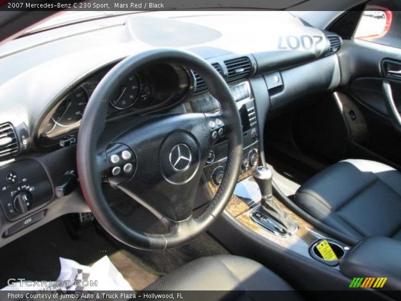Mars Red / Black 2007 Mercedes-Benz C 230 Sport