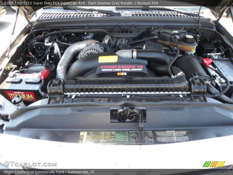 Dark Shadow Grey Metallic / Medium Flint 2005 Ford F350 Super Duty FX4 SuperCab 4x4