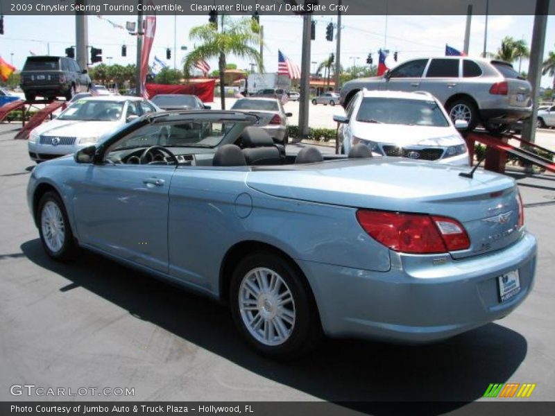 Clearwater Blue Pearl / Dark Slate Gray 2009 Chrysler Sebring Touring Convertible