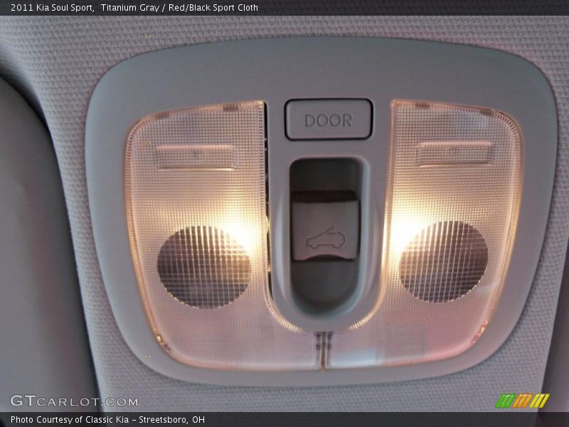 Titanium Gray / Red/Black Sport Cloth 2011 Kia Soul Sport