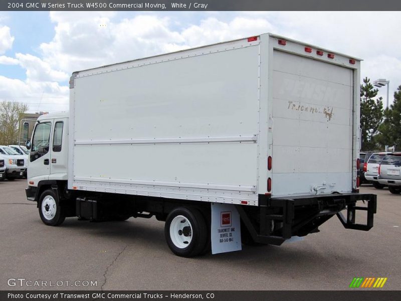 White / Gray 2004 GMC W Series Truck W4500 Commercial Moving