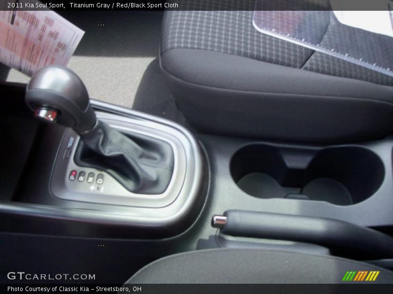 Titanium Gray / Red/Black Sport Cloth 2011 Kia Soul Sport