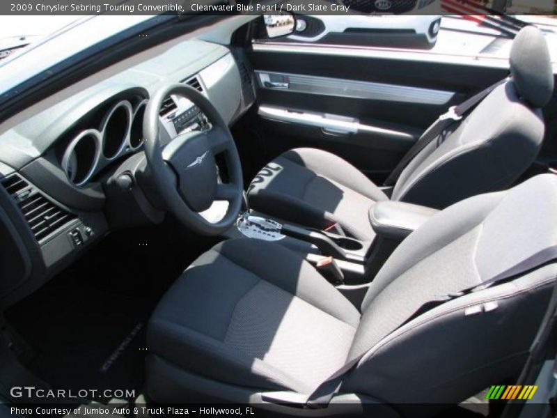 Clearwater Blue Pearl / Dark Slate Gray 2009 Chrysler Sebring Touring Convertible