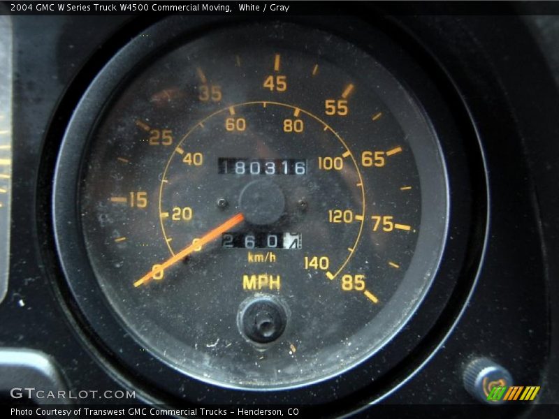 White / Gray 2004 GMC W Series Truck W4500 Commercial Moving