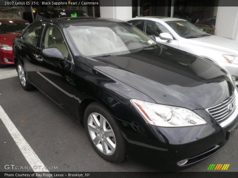 Black Sapphire Pearl / Cashmere 2007 Lexus ES 350