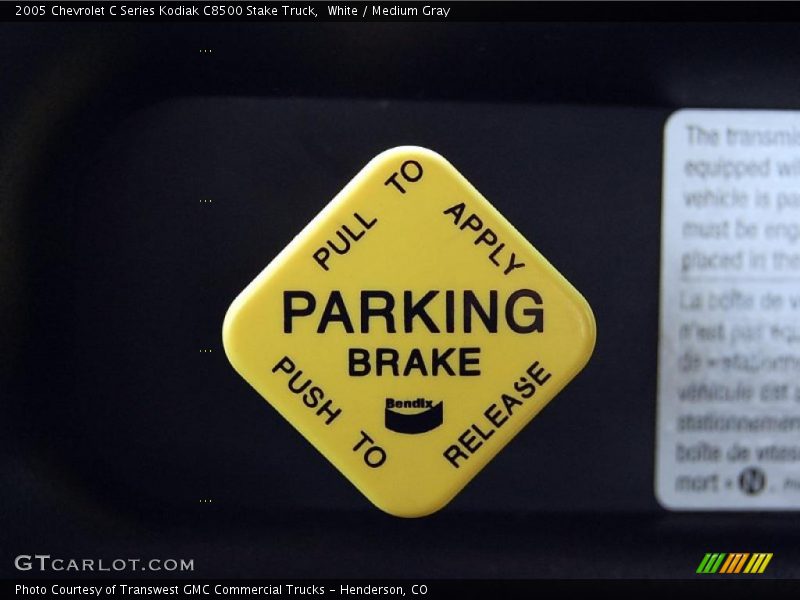 White / Medium Gray 2005 Chevrolet C Series Kodiak C8500 Stake Truck