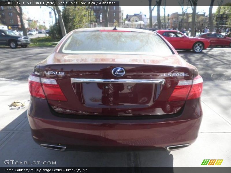 Noble Spinel Red Mica / Alabaster 2008 Lexus LS 600h L Hybrid