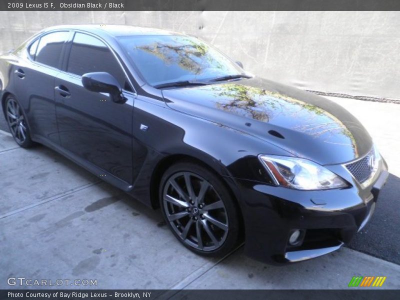 Obsidian Black / Black 2009 Lexus IS F