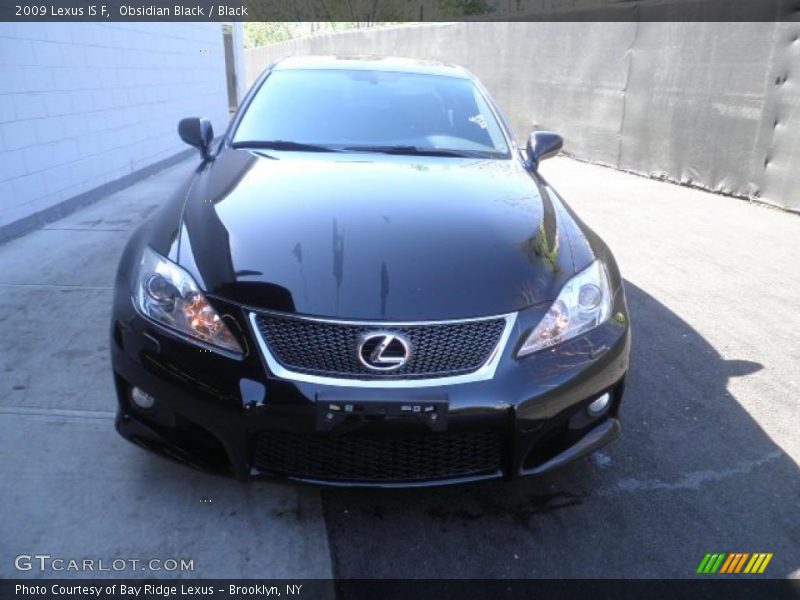 Obsidian Black / Black 2009 Lexus IS F
