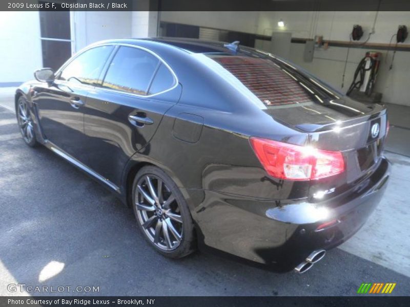 Obsidian Black / Black 2009 Lexus IS F