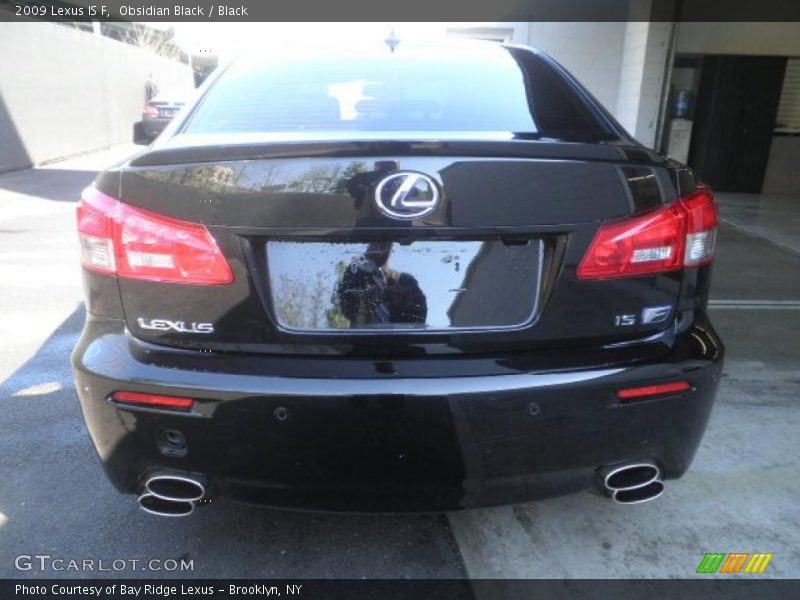 Obsidian Black / Black 2009 Lexus IS F