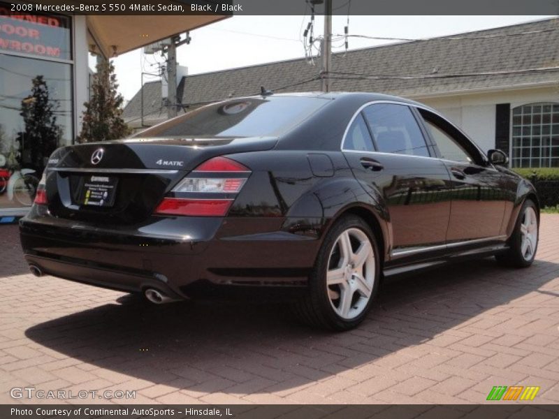 Black / Black 2008 Mercedes-Benz S 550 4Matic Sedan